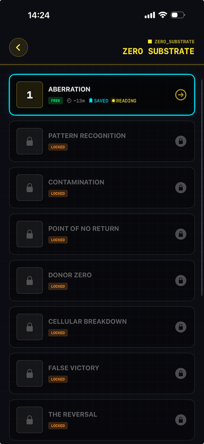 Chapter Reader Interface