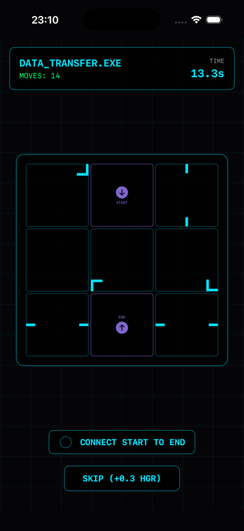 Nu11KIT mini-games interface showing hacking protocols and rhythm challenges in cyberpunk style